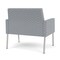 Lesro Mystic Lounge Reception Bariatric Chair, Silver, RS Fog Upholstery ML1401 - alternate 2